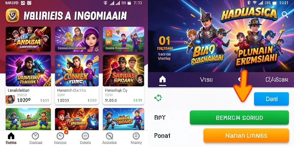 Screenshot menunjukkan tampilan antarmuka yang menarik.
