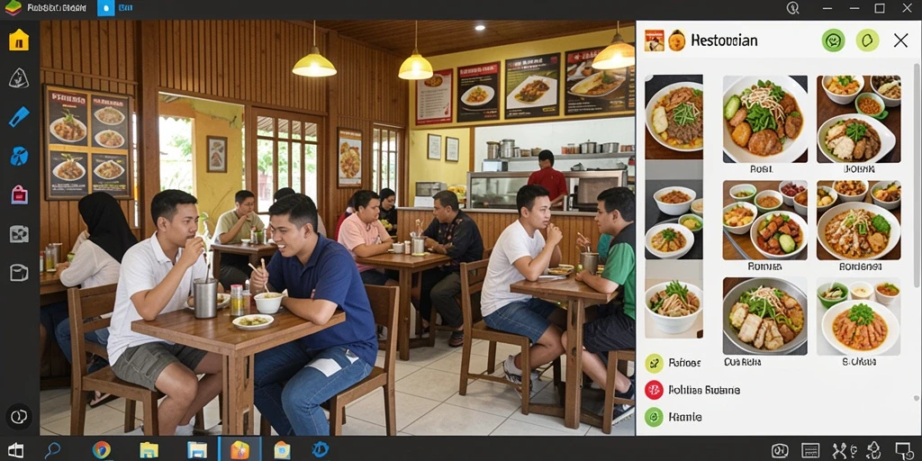 Tampilan antarmuka yang modern dan menarik.