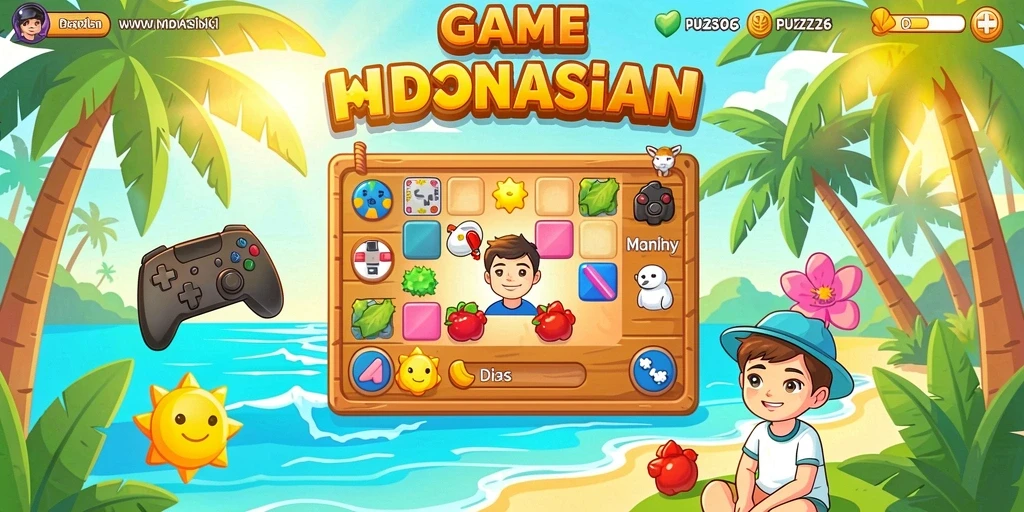 Tampilan menu utama yang menarik dan intuitif.